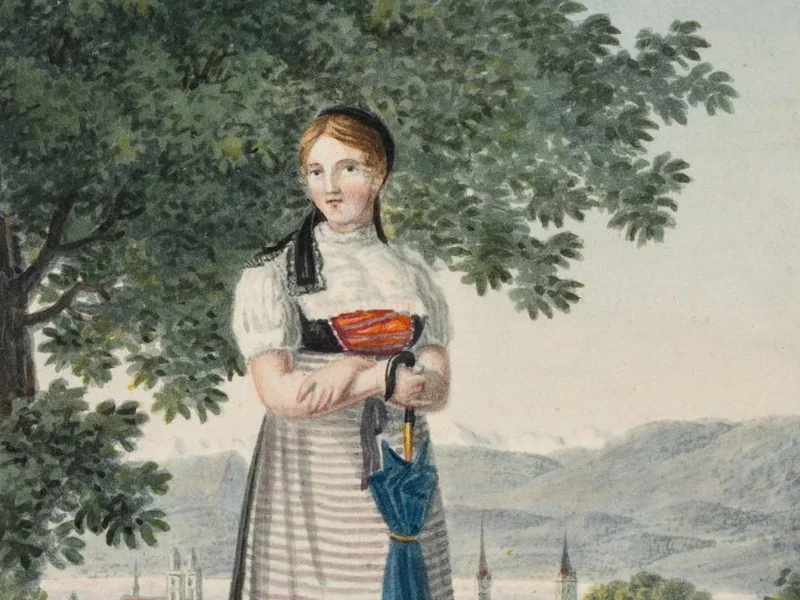 1709-Johann Rudolf Füssli - Ragazza svizzera